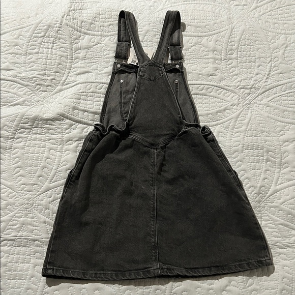 ZARA - Girls' Dark Gray Denim Overall Dress SZ: 10 - Picture 6 of 7